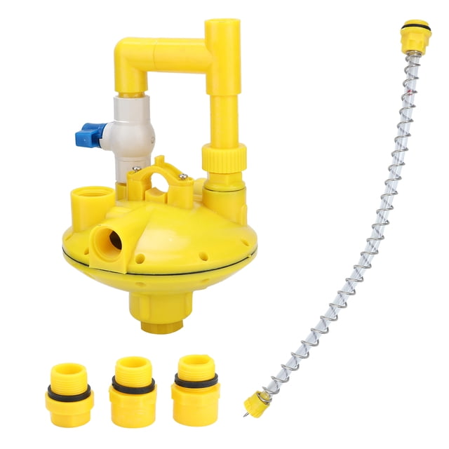 Regulador de presión de agua, válvula reductora reguladora para bebederos, accesorios para granja, tubo redondo