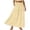 Light Yellow, variant on Womens Midi Skirt Fashion Solid Color Casual Breathable Knee Length Lightweight Everyday Black L