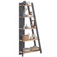thumbnail image 7 of Giantex 5-Tier Ladder Bookshelf, Floor Standing Bookcase for Living Room, Narrow Display Rack, Gray, 7 of 7