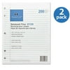 (2 Pack) Sparco 5-hole Punched Wide Ruled Filler Paper