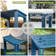 thumbnail image 5 of LovoIn | Patio Garden Side Table With 2 Layer Storage,Outdoor End Tables for Your Adirondack Chair - Dark Blue, 5 of 9