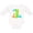 AA-White, variant on Inktastic Dinosaur First Birthday Party Boys or Girls Long Sleeve Baby Bodysuit