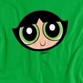 thumbnail image 2 of The Powerpuff Girls Buttercup Face Unisex Adult T Shirt, Kelly Green, X-Large, 2 of 5