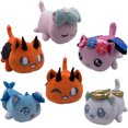 thumbnail image 2 of Nuevo Lindo gato Luna gato Angell demonio gato peluche almohada animales de peluche regalo para niños, gato sirena, 2 of 2