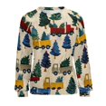 thumbnail image 7 of Christmas Train Cedar Tree Womens Oversized Sweatshirts Hoodies Crewneck Casual Tops Comfy FallWinter Clothes 2024, 7 of 7