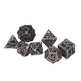thumbnail image 3 of Hollow Dice Set,7pcs Table Game Metal Polyhedral Metal Dice Set Hollow Metal Dice Precision Engineered, 3 of 8