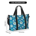 thumbnail image 5 of Sigee Daisies Flowers for Hand Travel Bag,Sports Tote Gym Bag for Men and Women, 5 of 7