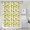 Yellow Lemon Fruit-1, variant on Yellow Lemon Slices Green Pattern Shower Curtain 36"x72" ,Bathroom Decorative Shower Curtains Set with 12 Hooks,Modern Waterproof Washable Shower Curtain