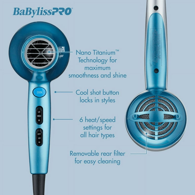BaByliss Titaniu Shine Hair Dryer - New 2025, Powerful And Copact
