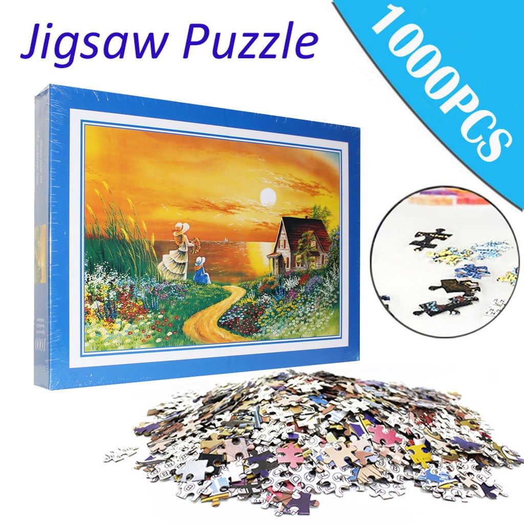 1000 Pieces Beach Paper Jigsaw Puzzle Toy Toys Kids Educational FREE Shipping 