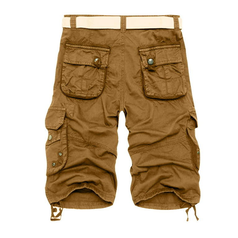 Sksloeg Mens Hiking Cargo Shorts Golf Tactical Fishing Shorts