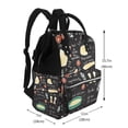 thumbnail image 2 of Fuzoiu Vegetable Quiche Print Diaper Bag Backpack,Baby Essentials Travel Tote,Multi function Waterproof Diaper Bag, Travel Essentials Baby Bag - Unisex, 2 of 6