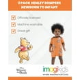 thumbnail image 3 of Disney Winnie the Pooh Tigger Infant Baby Boys 2 Pack Henley Rompers Newborn to Infant, 3 of 5