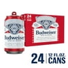 Budweiser Beer, 24 Pack, 12 fl oz Aluminum Cans, 5% ABV, Domestic Lager
