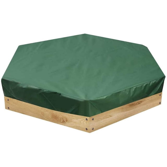Sandbox Cover with Drawstring, Sandpit Cover Oxford Cloth Hexagon, Dustproof Waterproof Top Lid