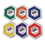 Colorations Jumbo Large Washable Stamp Pads for Kids for Rubber Stamps, 6 x 7 inch, Non-Toxic, Arts & Crafts, Teachers, Handprint, 6 Colors, DIY, Craft Ink Pad for Stamps, Scrapbooking (Item # JSP)