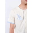 thumbnail image 2 of Brooklyn Cloth State of Mind Baseball Jersey, Cream Color, Short Sleeve Mesh Tee, for Men, 2 of 5