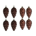 thumbnail image 5 of JANGSLNG 8Pcs Pine Cone Pendants with Lanyard Sparkling Bright Color Shatterproof Christmas Tree Ornaments Photo Props, 5 of 8