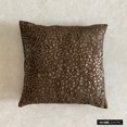 thumbnail image 6 of Brown Throw Pillow Cover Couch, Sequins Beaded Leaf Design Tropical Theme Pillow Cover, 18x18 inch (45x45 cm) Throw Pillow Cover, Silk Throw Pillow Cover, Floral - Gold Leaves, 6 of 8