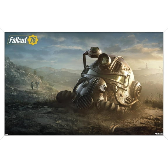Fallout: 76 - Helmet Key Art Wall Poster, 14.725" x 22.375" Framed