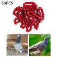 thumbnail image 1 of kurtrusly 50x 2023 Pigeon Leg Rings Bird Foot Bands for Bantam Finch Canary Red, 1 of 9