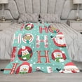 thumbnail image 5 of Merry Christmas Throw Blanket Soft Warm Vintage Santa Claus Motorcycle Lightweight Flannel Plush Fuzzy Blankets Gift for Women Kids Boys Teens 50X60 in, 5 of 6