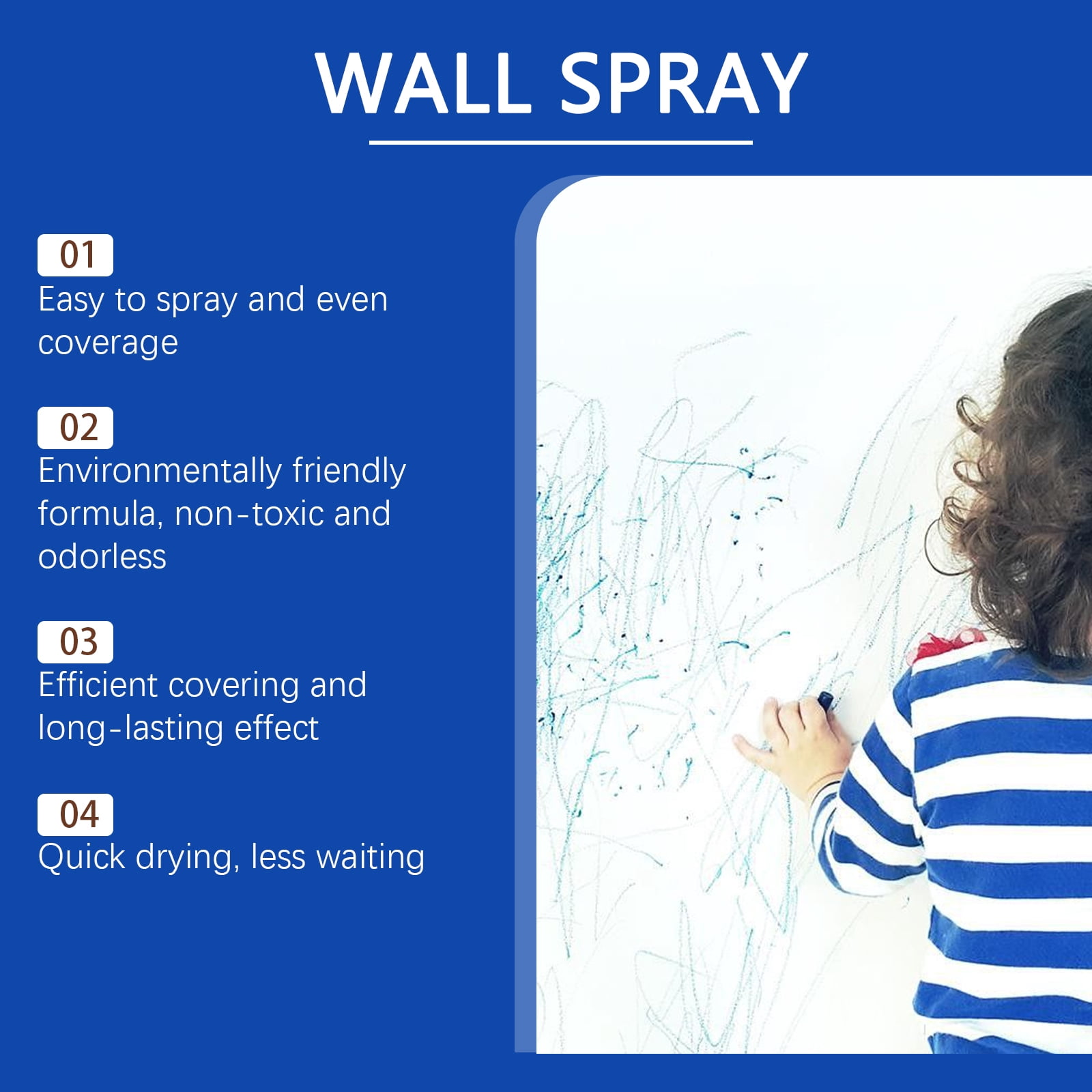 2pcs Wall Repair Paint White Spray Paint, Versatile Wall Repair Paint Wall Spray Paint, Water-Based Paint White Peel, White Ceiling Paint, Covers Up Stain Sealing Ceiling Paint, Stain Remover
