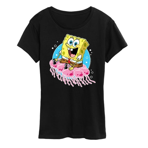 SpongeBob SquarePants - Spongebob And Jellyfish - Women's Short Sleeve Graphic T-Shirt