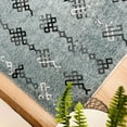 thumbnail image 3 of Alfa Rich 7x10 Moroccan Blue Area Rugs for Living Room Bedroom Decor Cotton Washable Pet Friendly, 3 of 5