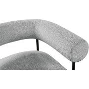 Meridian Furniture Blake Grey Boucle Fabric Accent Chair