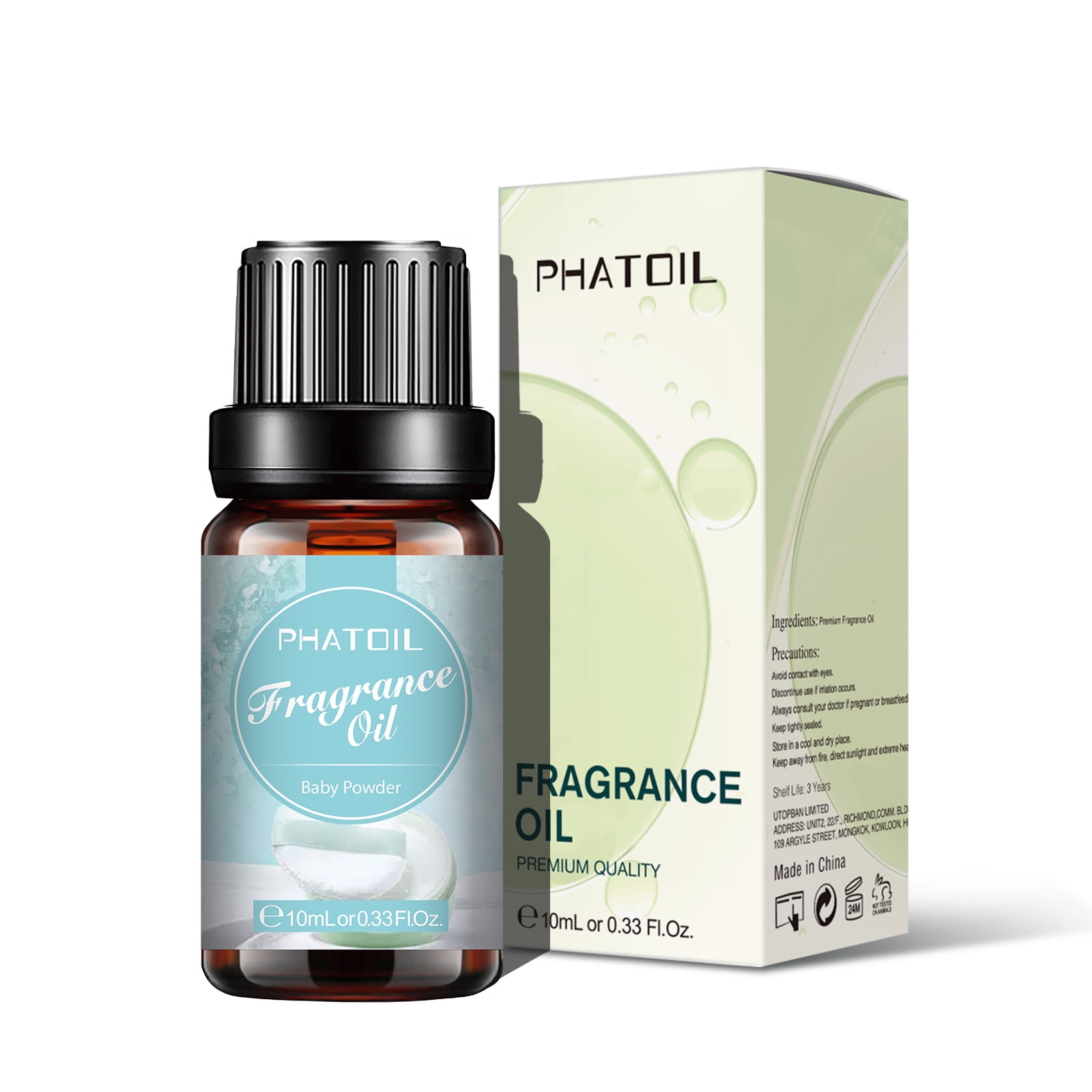 PHATOIL 10ML Floral Fragrance Oils, Baby Powder Essential Oils for