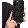 thumbnail image 2 of for iPhone 13 Pro Max Case with Screen Protector and Enhanced Camera Lens Cover - Floral Design for Women and Girls - Slim Fit Matte Flexible TPU Protective Phone Case - Little Butterfly, 2 of 9
