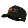 thumbnail image 2 of Halloween Trick or Treat Pumpkin Embroidered Cap - Black OSFM, 2 of 5