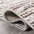 thumbnail image 3 of JONATHAN Y SILK ORCHID 5 x 8 Area Rug, Loom Strie - Gray/Blue/Orange, SOR200E-5, 3 of 8