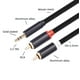 thumbnail image 4 of Paquete de 2 cables Smithok de 3,5 mm a RCA 1/8 macho a macho de 3 m, color negro, 4 of 7