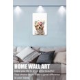 thumbnail image 2 of Golden Retriever Wearing a Wreath Wall Decor, Funny Dog Tin Signs for Home, Bedroom, Bathroom, Bars, Restaurants, Cafes, Pubs Wall Decor, Floral Dog Metal Sign 12x16 Inches, 2 of 6