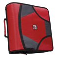 thumbnail image 1 of Case-It 1590358 Zipper Binder with 5 Tab Files, D-Ring, 4 in. - Red, 1 of 3