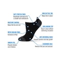 thumbnail image 4 of Wellfit 2 Pair Unisex Diabetic Half Cushion No Show Sneaker Liners, 10-13, White-White, 4 of 7