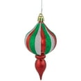 thumbnail image 3 of Northlight 8ct Traditional Colors Shatterproof Finial Christmas Ornaments, 4.75", 3 of 5