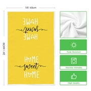 Sm:)e Home Sweet Home Boho Kitchen Towels, Yellow, 2 Count
