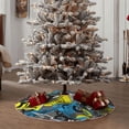 thumbnail image 4 of Sikiie Goal Time Nativity Christmas Tree Skirt, Jesus Christian Winter Holiday Tree Mat Decoration(30-48IN)48", 4 of 6