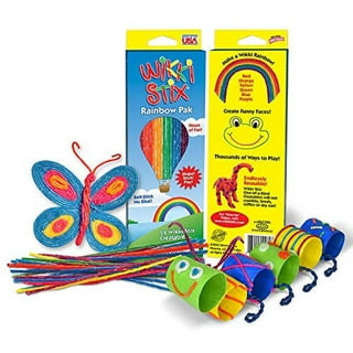  Wikki Stix Arts and Crafts for Kids Triple Play Pack,  Non-Toxic, Waxed Yarn, Fidget Toy, Reusable Molding and Sculpting Playset,  American Made, 3 Color Sets, 144 Count : Toys & Games