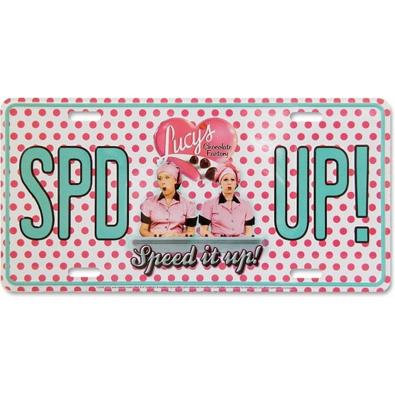 Midsouth Products I Love Lucy License Plate - Chocolate Factory