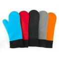 thumbnail image 4 of Wweixi Cuisine Four Gants BBQ Silicone Pot Titulaire Four Mitaines Résistant pour Cuisson Isolation Cuisson Anti-Dérapant Confort Mitaines 1pc Rouge Type1, 4 of 6