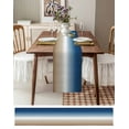 thumbnail image 4 of Table Runner 120 Inches Long for Kitchen Dining, Navy Blue Beige Ombre Cream Dresser Scarf Farmhouse, Dining Table Decorations for Wedding/Parties, Modern Abstract Art Aesthetics 13 x 120 In, 4 of 9