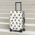 thumbnail image 5 of Yiaed French Bulldog With Coffee Cup Print Travel Luggage Cover Suitcase Protector Fits 18-32 Inch Luggage Wheel Covers Patterned Elastic Luggage Anti-scratch（No luggage）-X-Large, 5 of 5