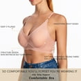 thumbnail image 2 of Wavy Seamless Bra for Women Wire Free Brassieres Comfortable Wireless Bralette Fixed Pad No Underwire Bra, 2 of 6
