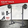 Yaheetech 44.5-72â€™â€™ Adjustable Squat Rack Dipping Station Barbell Rack Dip Stand Fitness Home