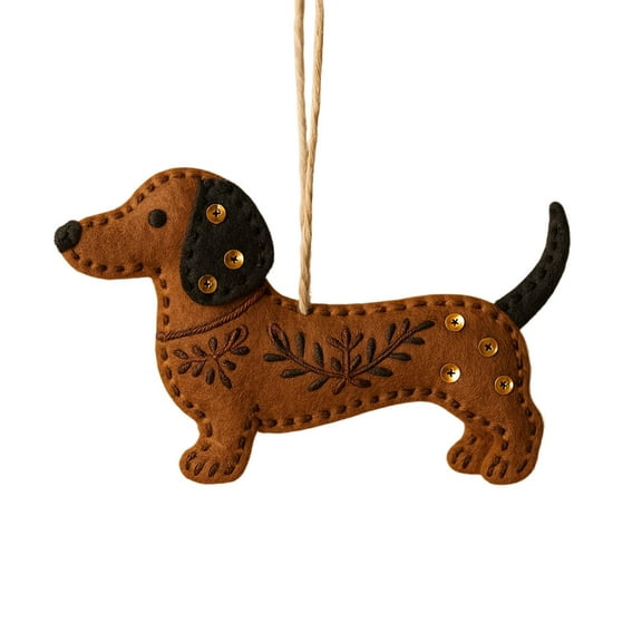 ICQOVD Dog Ornament Cute Dog Decoration Hanging Pendant for Home Christmas Tree Pet Lovers Gift