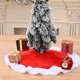 thumbnail image 2 of Falda de árbol de Navidad alfombra de suelo de árbol de Navidad Mini alfombra de árbol suave a cuadros decoración de Navidad decoración de Navidad para el hogar adorno de Año Nuevo, 2 of 4